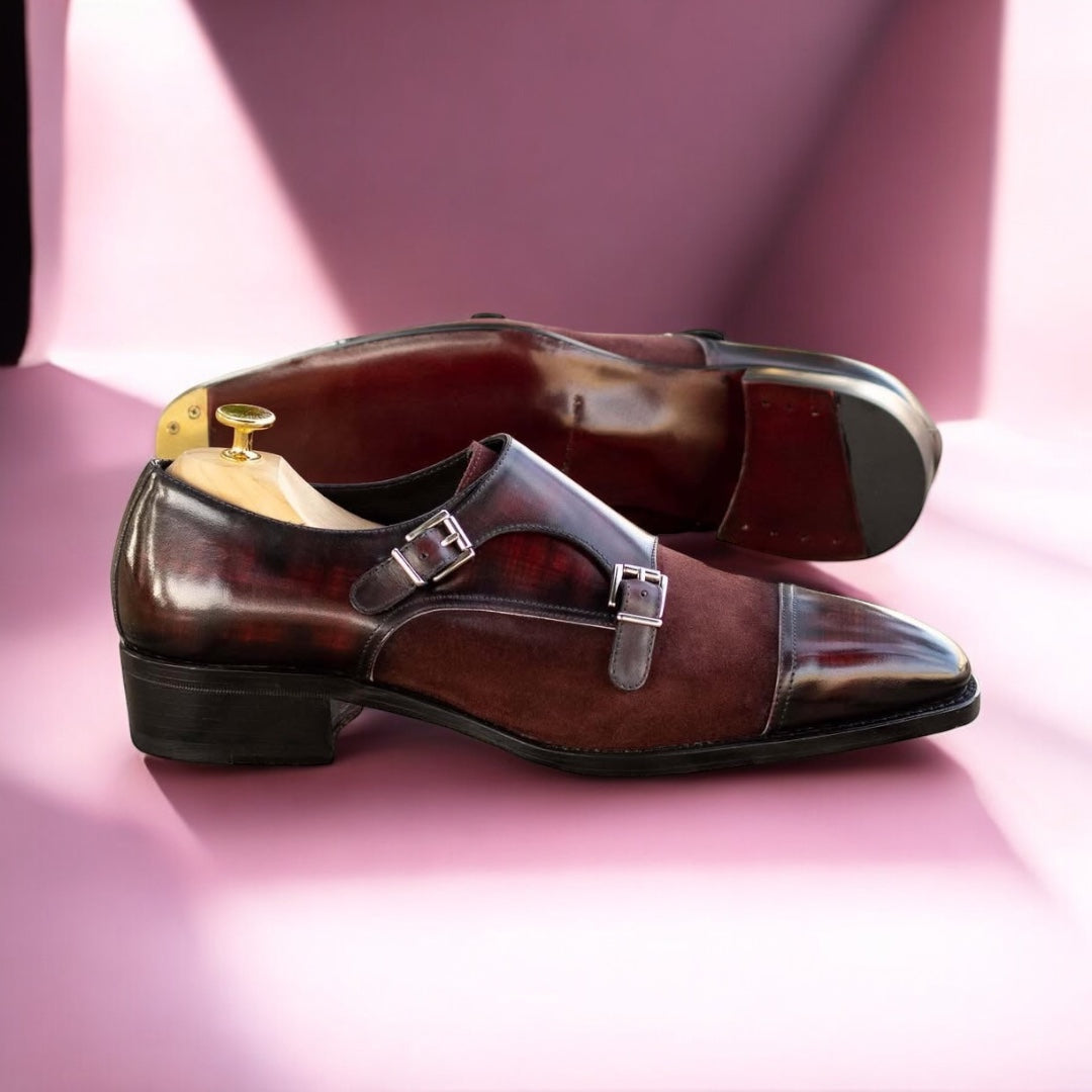 Luxury Handcrafted Double Monk Strap Shoes